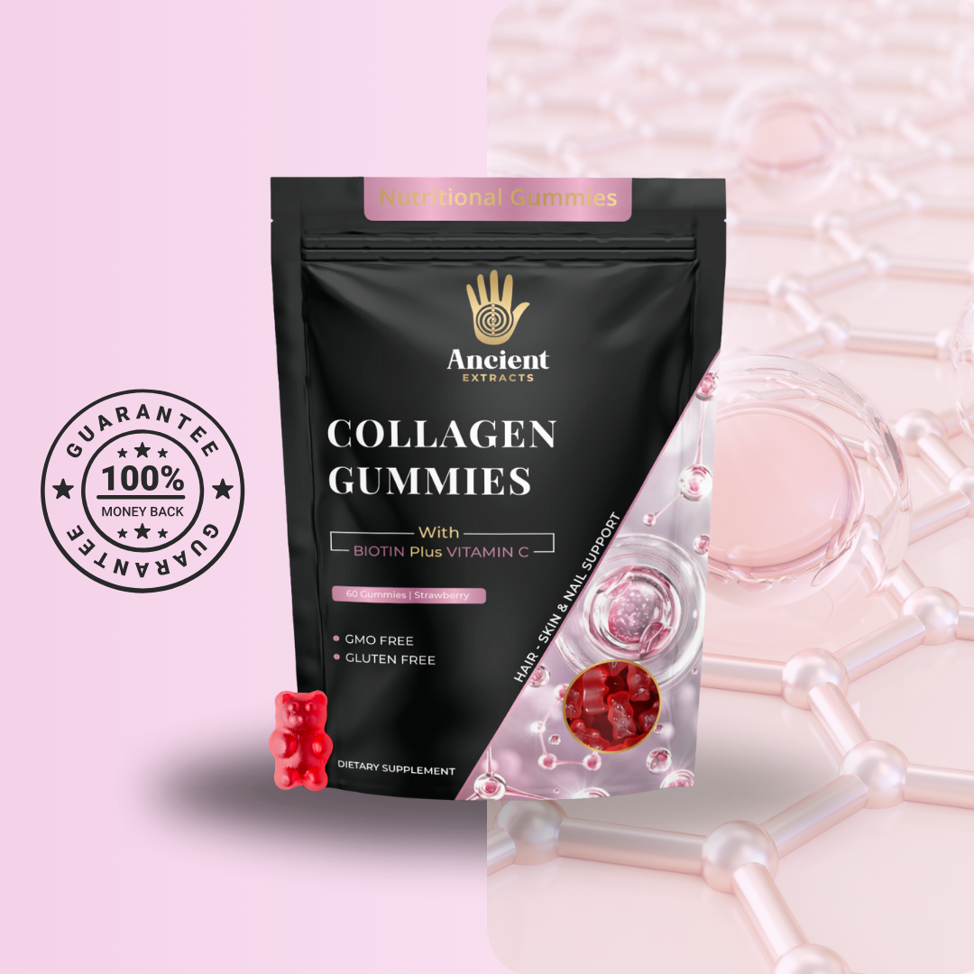 Collagen Gummies With Vitamin C & Biotin Strawberry Flavour